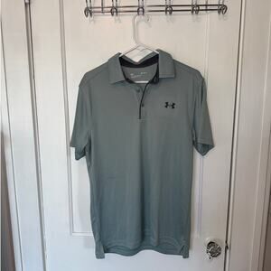 NWOT UA Men's Athletic Golf Polo Shirt Gray size M